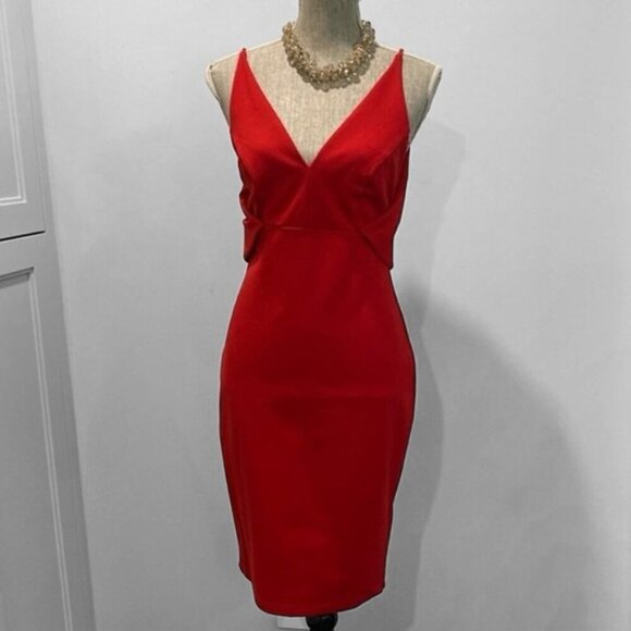 Mystic Red Midi Dress - Picture 4 of 16